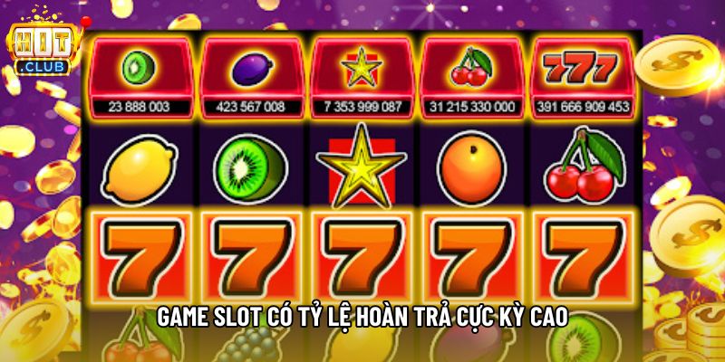 Game slot có tỷ lệ hoàn trả cực kỳ cao