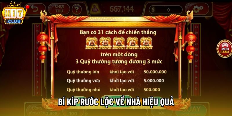 Bí kíp rước lộc về nhà hiệu quả